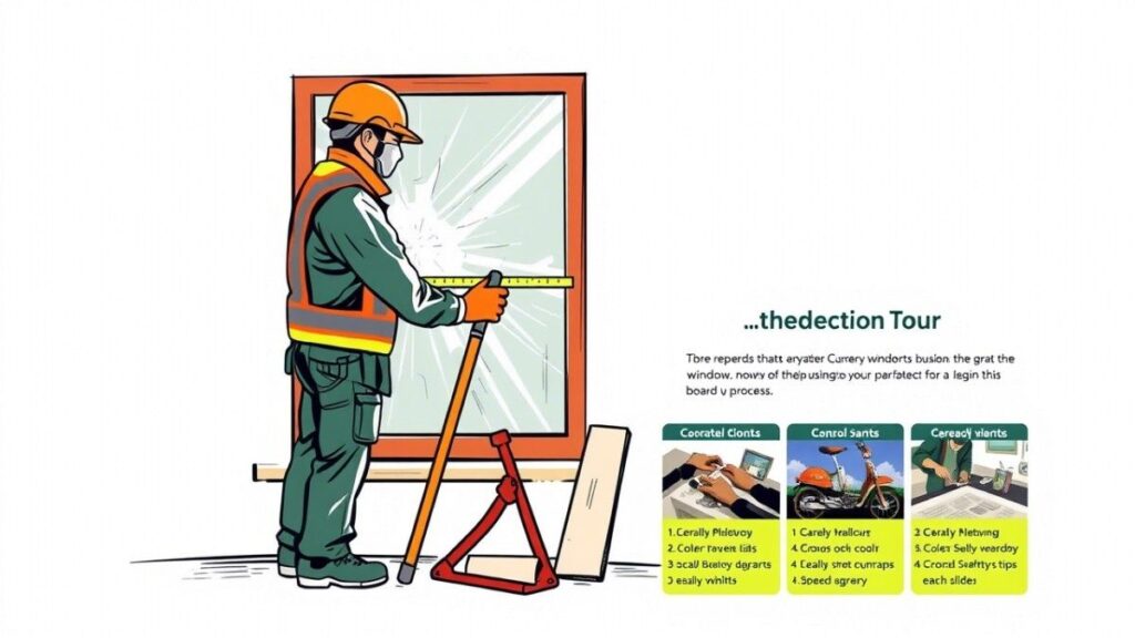 Steps involved in the emergency board-up process: assessment and preparation.