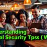 Employee reporting Social Security tips on a W-2 form at tax time